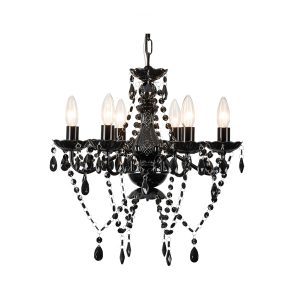 Black Chandelier 6 Lights